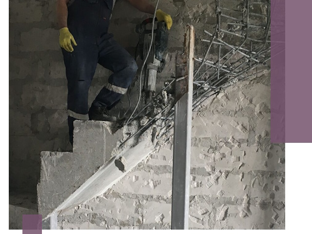 Демонтаж металлических и бетонных лестниц в Серпухове