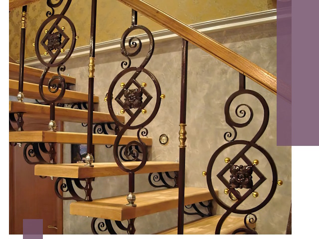 Изготовление кованых лестниц под ключ в Серпухове