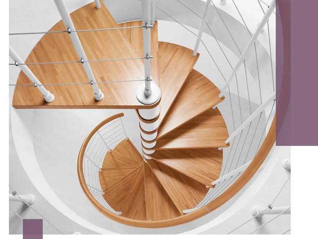 Изготовление винтовых лестниц под ключ в Серпухове