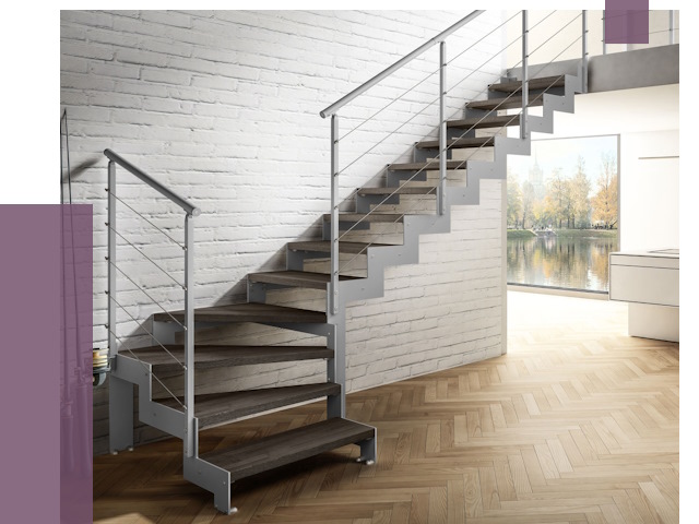 Г-образные лестницы под ключ в Серпухове от 36834 руб. | ПРОЛЁТ-Срп