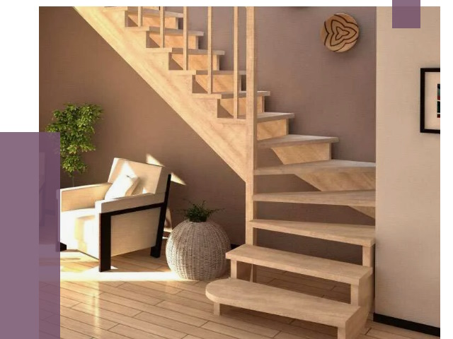 Изготовление Г-образных лестниц в Серпухове от 18798 руб. 