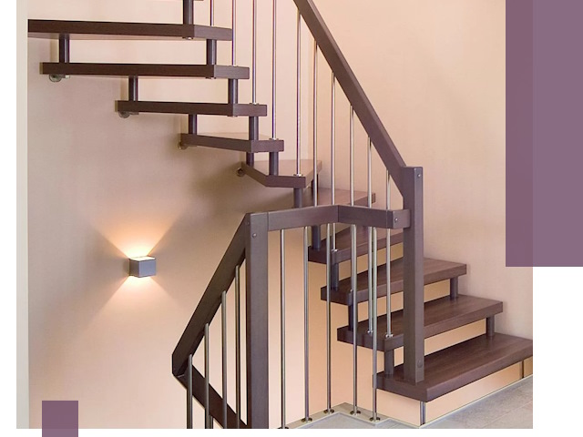 Изготовление лестниц на больцах в Серпухове под ключ