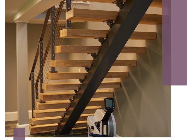 Лестницы на монокосоурах под ключ в Серпухове - изготовление и монтаж