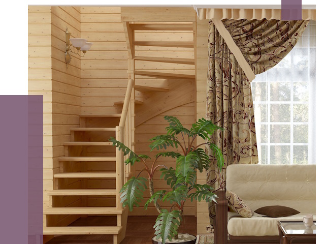 Лестницы для дачи в Серпухове от 75445 руб.  | ПРОЛЁТ-Срп