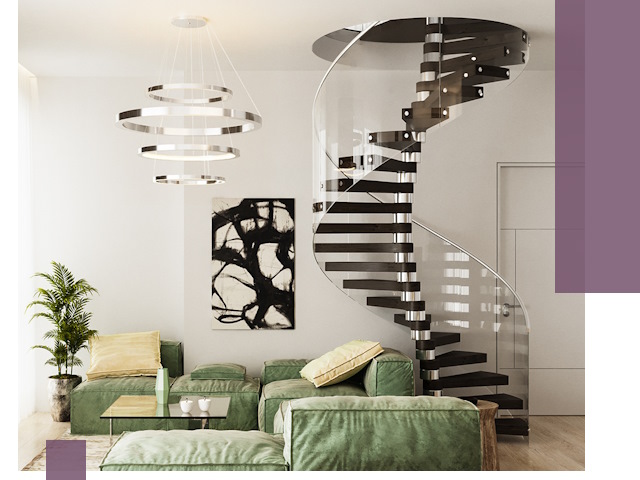 Лестницы для двухуровневой квартиры в Серпухове — изготовление и монтаж