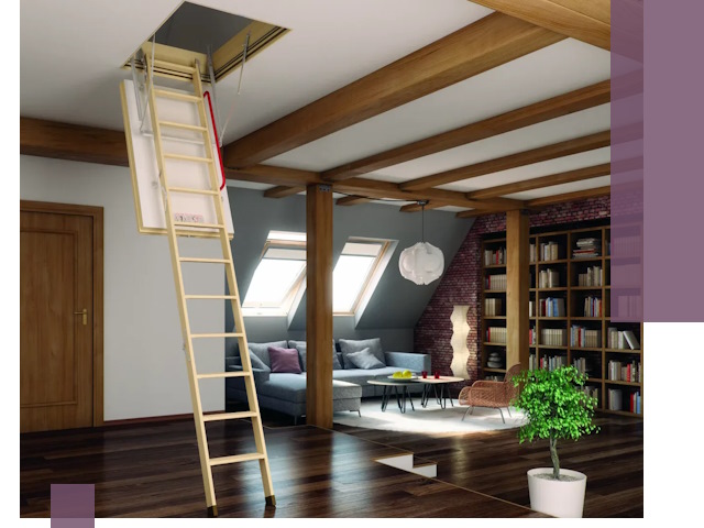 Чердачные лестницы под ключ в Серпухове: изготовление и монтаж