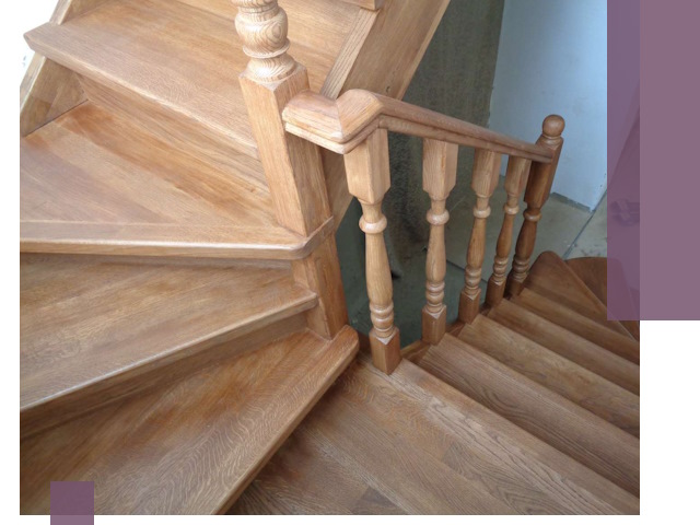 Дубовые лестницы под ключ в Серпухове: изготовление и монтаж