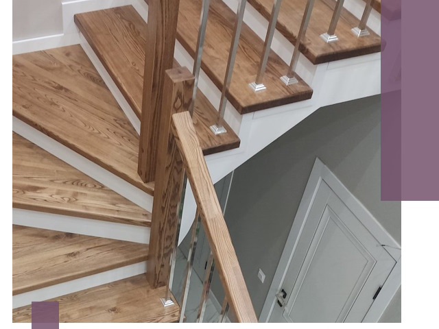 Обшивка металлических лестниц под ключ в Серпухове