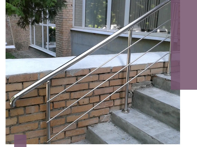 Перила из нержавеющей стали высокого качества в Серпухове