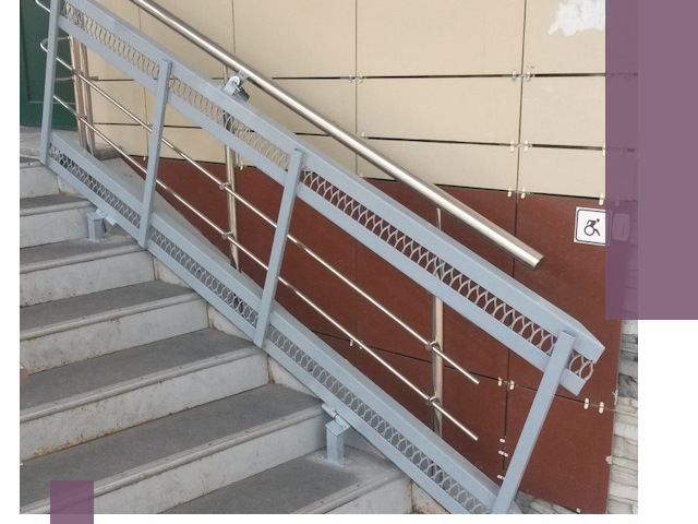 Изготовление откидных пандусов под ключ в Серпухове