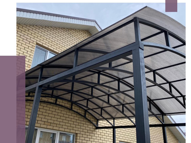 Монтаж козырьков в Серпухове от 11431 руб. | ПРОЛЁТ-Срп