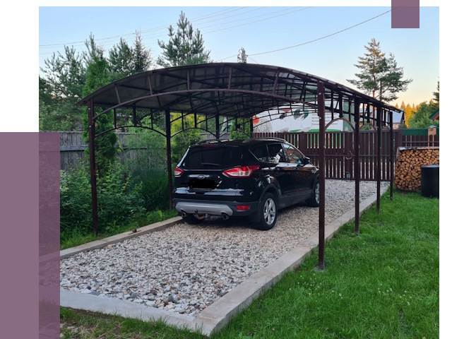 Навесы для автомобиля в Серпухове от 13057 руб.  | ПРОЛЁТ-Срп