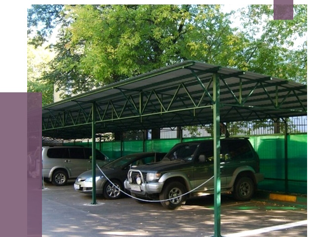 Навесы для парковки в Серпухове от 79764 руб. заказать | ПРОЛЁТ-Срп