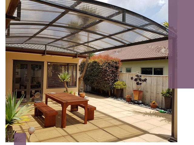 Навесы во двор под ключ в Серпухове — изготовление и монтаж