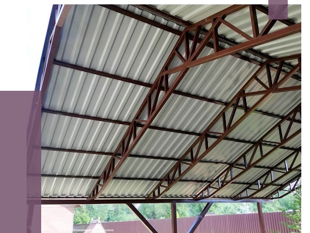 Навесы из профнастила в Серпухове от 7316 руб. | ПРОЛЁТ-Срп