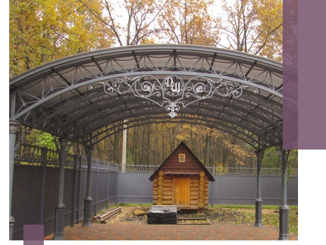 Кованые навесы премиум-класса под заказ в Серпухове