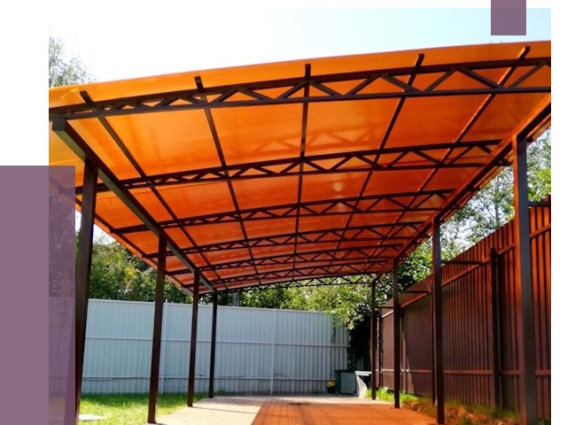 Односкатные навесы под ключ в Серпухове от 13057 руб. 