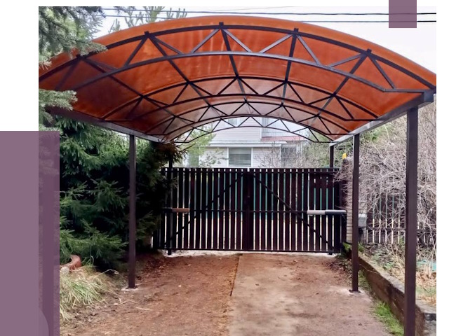 Арочные навесы в Серпухове от 12650 руб. — изготовление и монтаж | ПРОЛЁТ-Срп