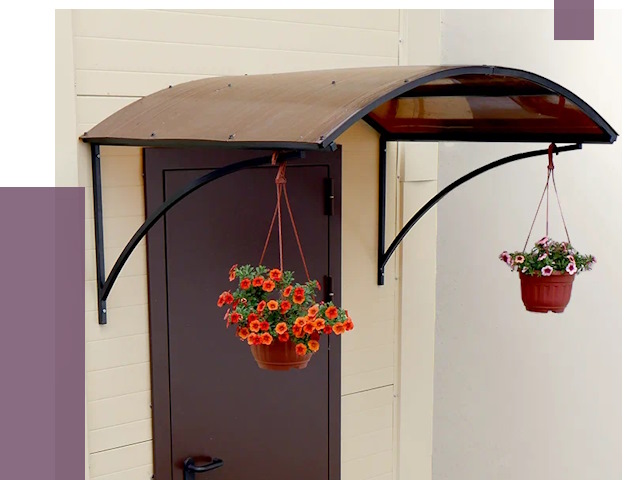 Козырьки над входом в Серпухове от 14733 руб.  | ПРОЛЁТ-Срп