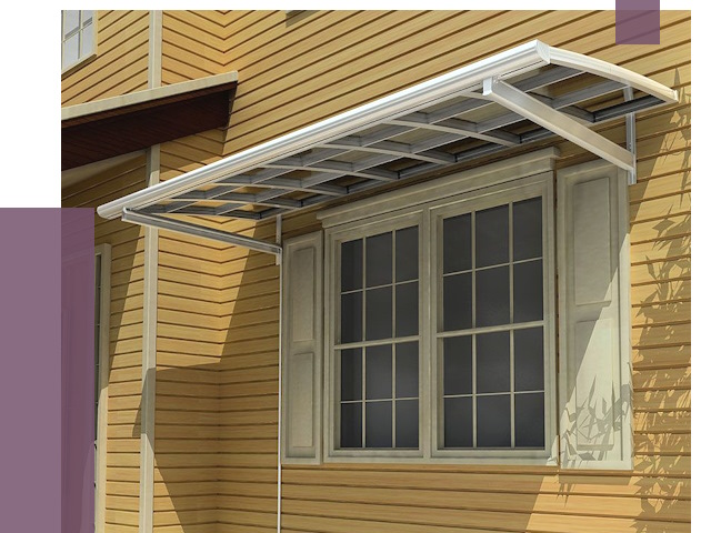 Козырьки над окнами в Серпухове от 7570 руб. — монтаж, покупки | ПРОЛЁТ-Срп