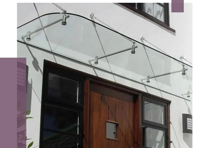 Стеклянные козырьки в Серпухове от 18798 руб. | ПРОЛЁТ-Срп