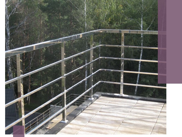 Парапеты из нержавеющей стали в Серпухове — изготовление и монтаж