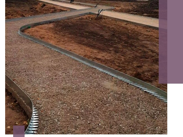 Металлические бордюры под ключ в Серпухове — изготовление и монтаж