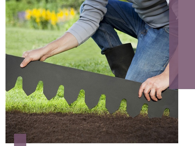 Металлические бордюры для газона в Серпухове — изготовление и монтаж