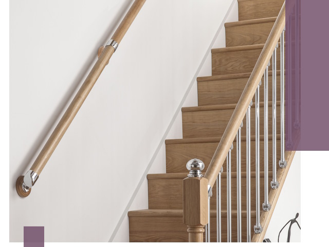 Пристенные поручни из стали и нержавейки под монтаж в Серпухове